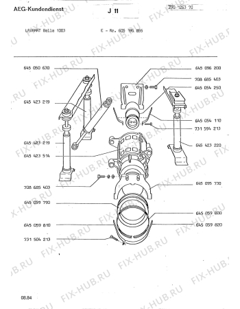 Схема №3 LAVBELLA 1003 с изображением Мини-ручка для посудомойки Aeg 8996454239402